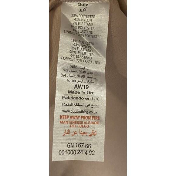 Blush Scuba Lace Sweetheart Dress Size 10 NWT By ”Quiz” for Lord & Taylor - Picture 7 of 9